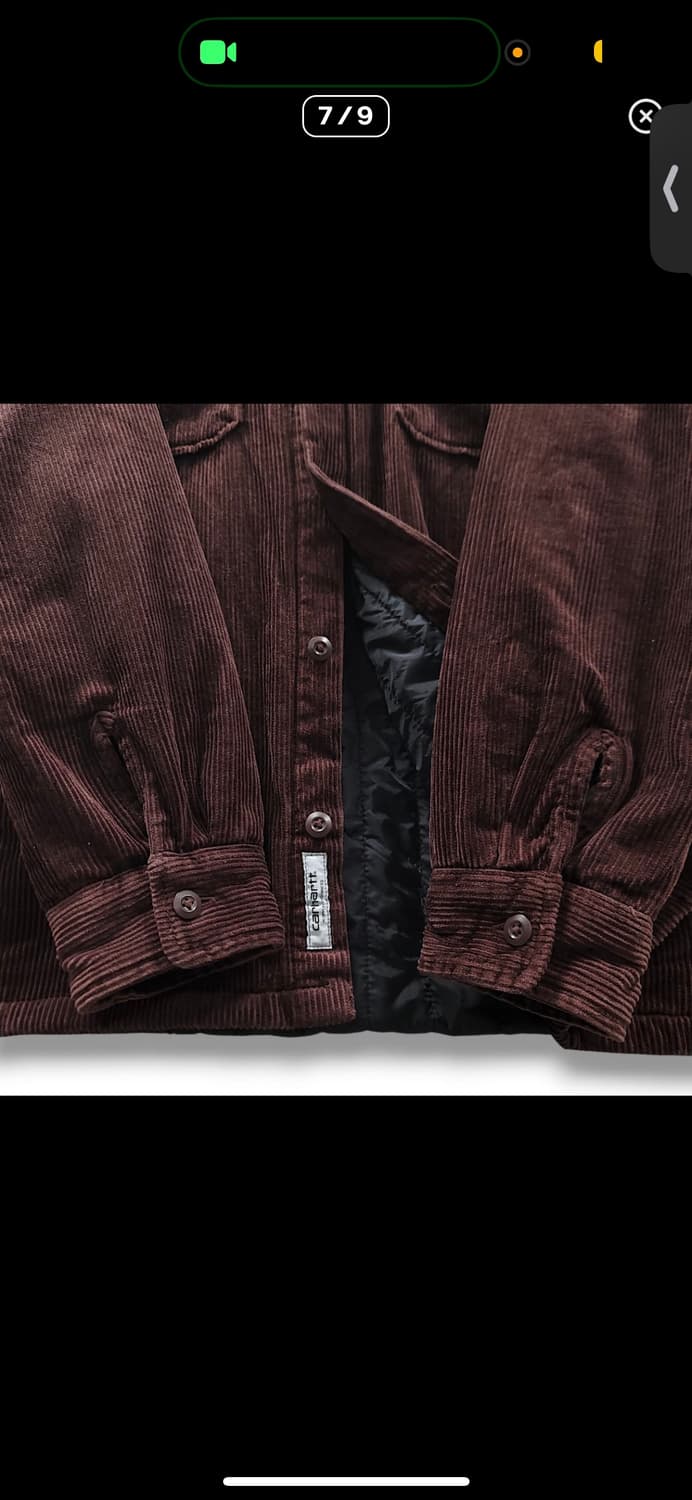 [m] 칼하트 코듀로이 셔츠 자켓 버건디 상품이미지4