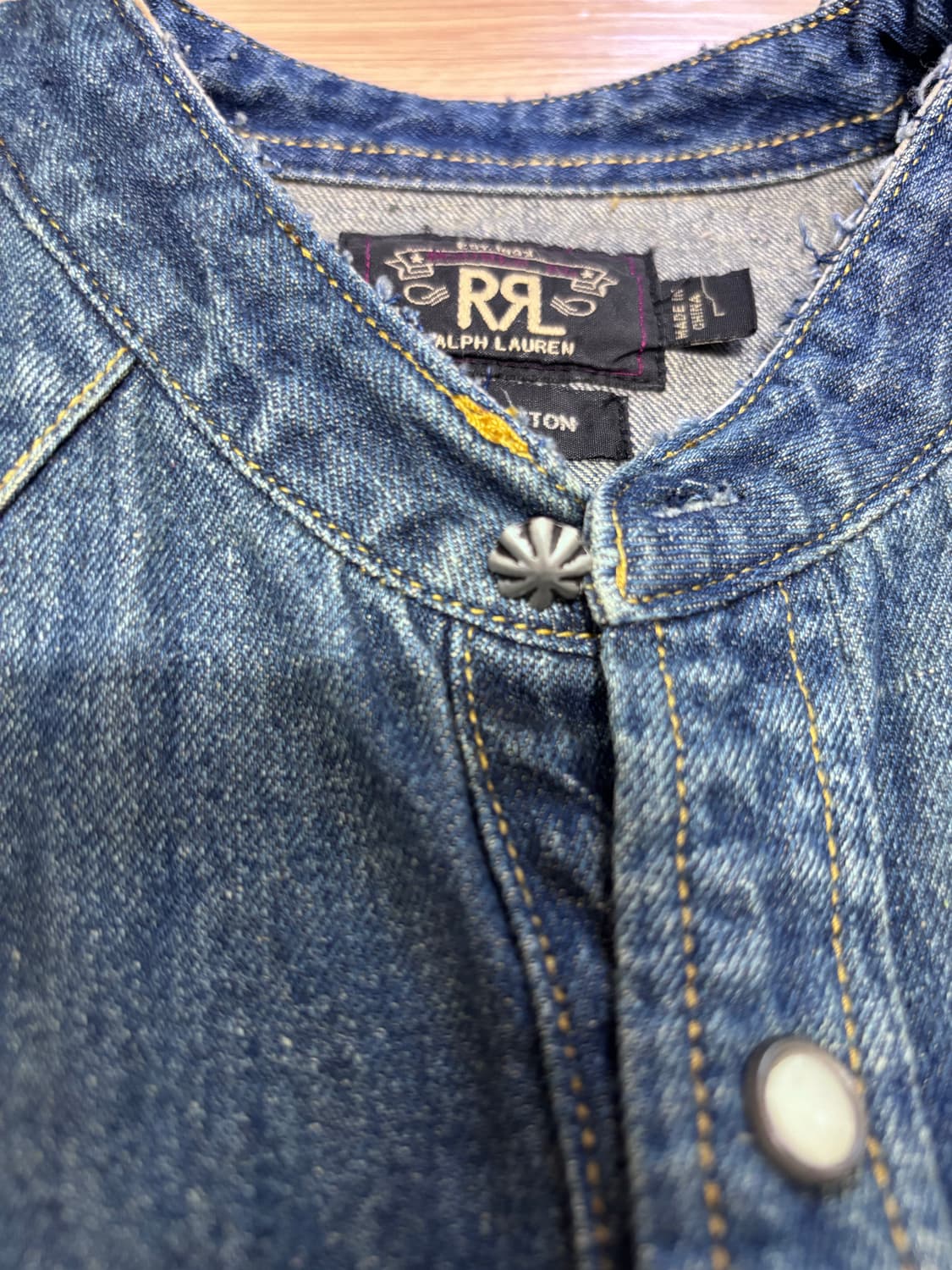 rrl 데님셔츠 L사이즈 팝니다. 상품이미지2