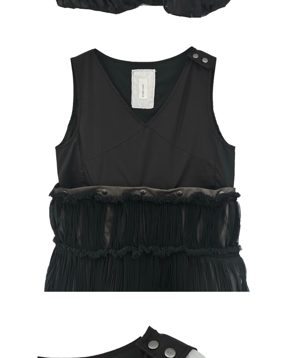eonts 2025ss SHASHA dress black 상품이미지6