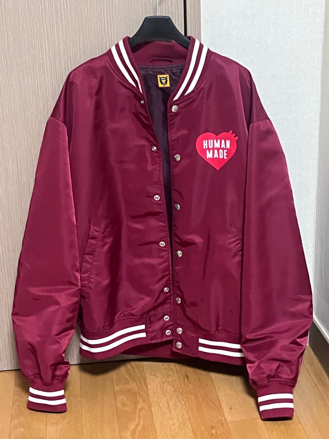 휴먼메이드 나이론 스타디움 버건디자켓 M 상품이미지1
