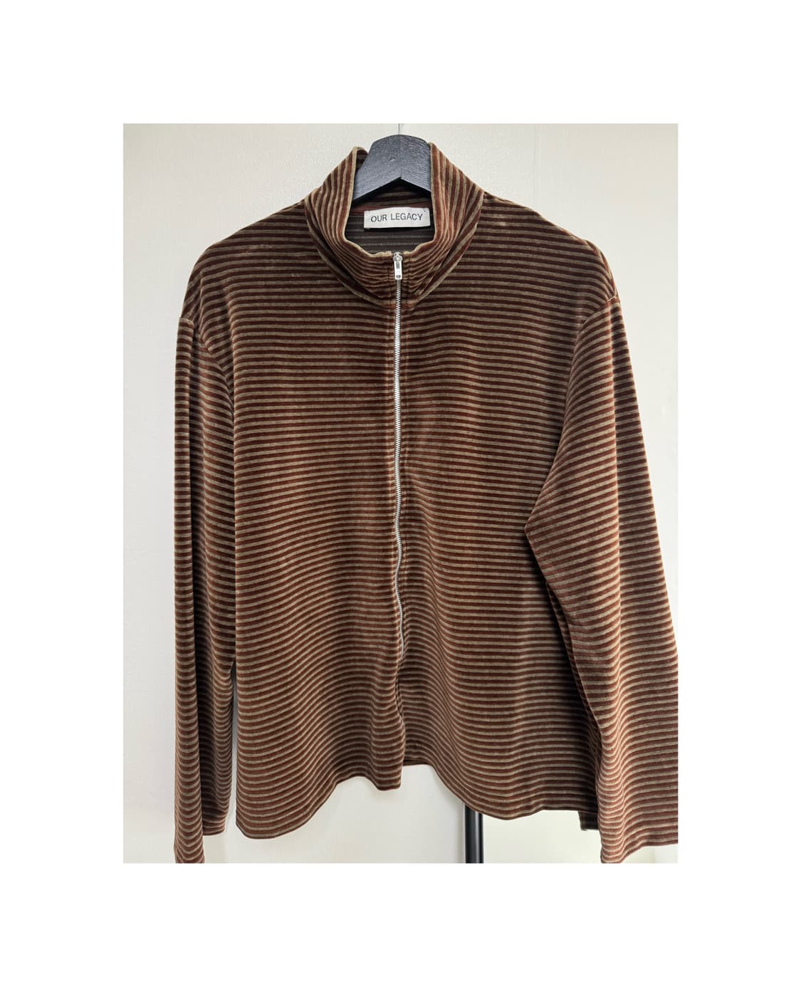 아워레가시 슈렁큰 벨루어 집업 상품이미지1