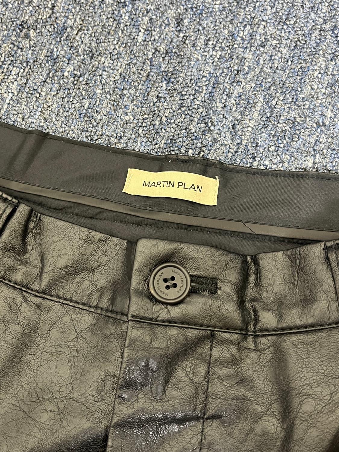 [마틴플랜] 와이드 레더 팬츠 L 상품이미지3