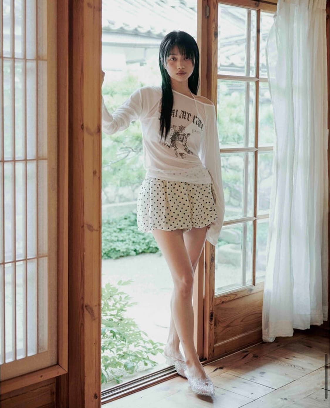 DOT BALLOON MICRO SHORTS, CREAM 상품이미지7