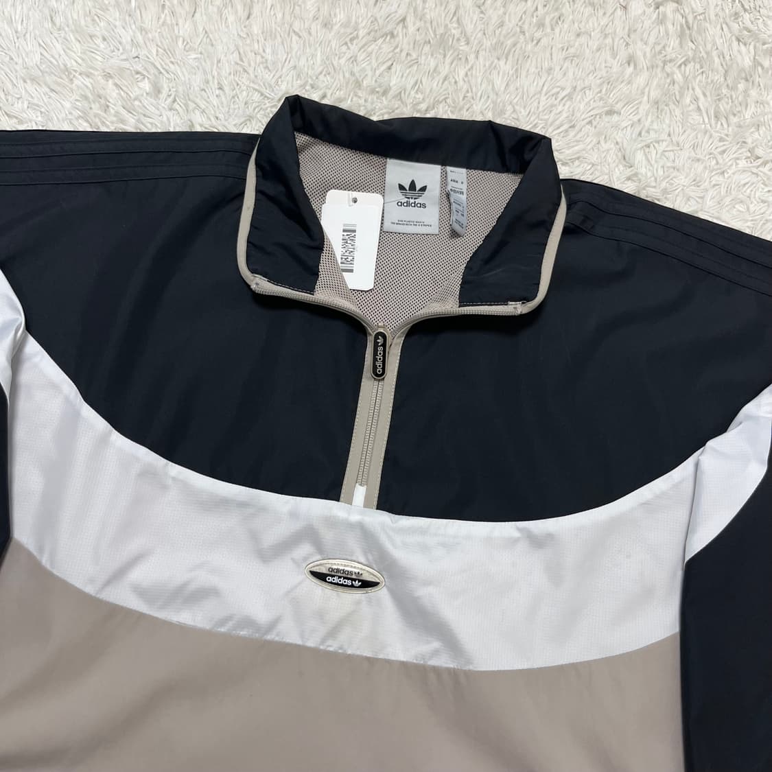 Adidas beige color-block anorak 상품이미지5