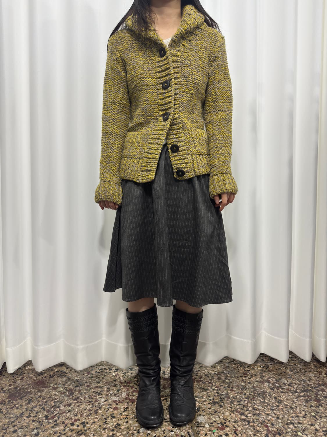 knit button wool cardigan 상품이미지3