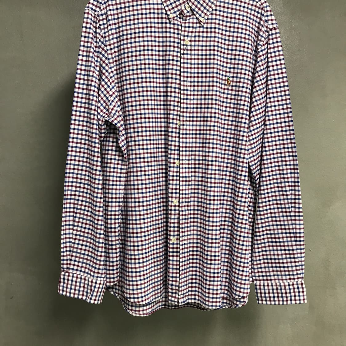랄프로렌 깅엄체크 셔츠 XL 상품이미지3