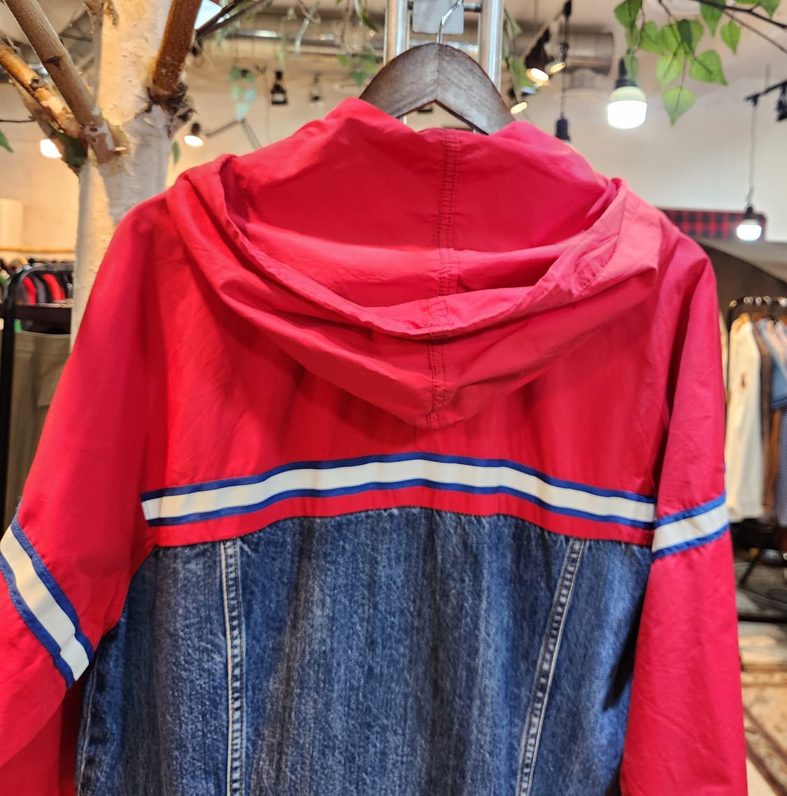 남,여 프리)LEVIS 리바이스 후드 믹스 데님 자켓 상품이미지5