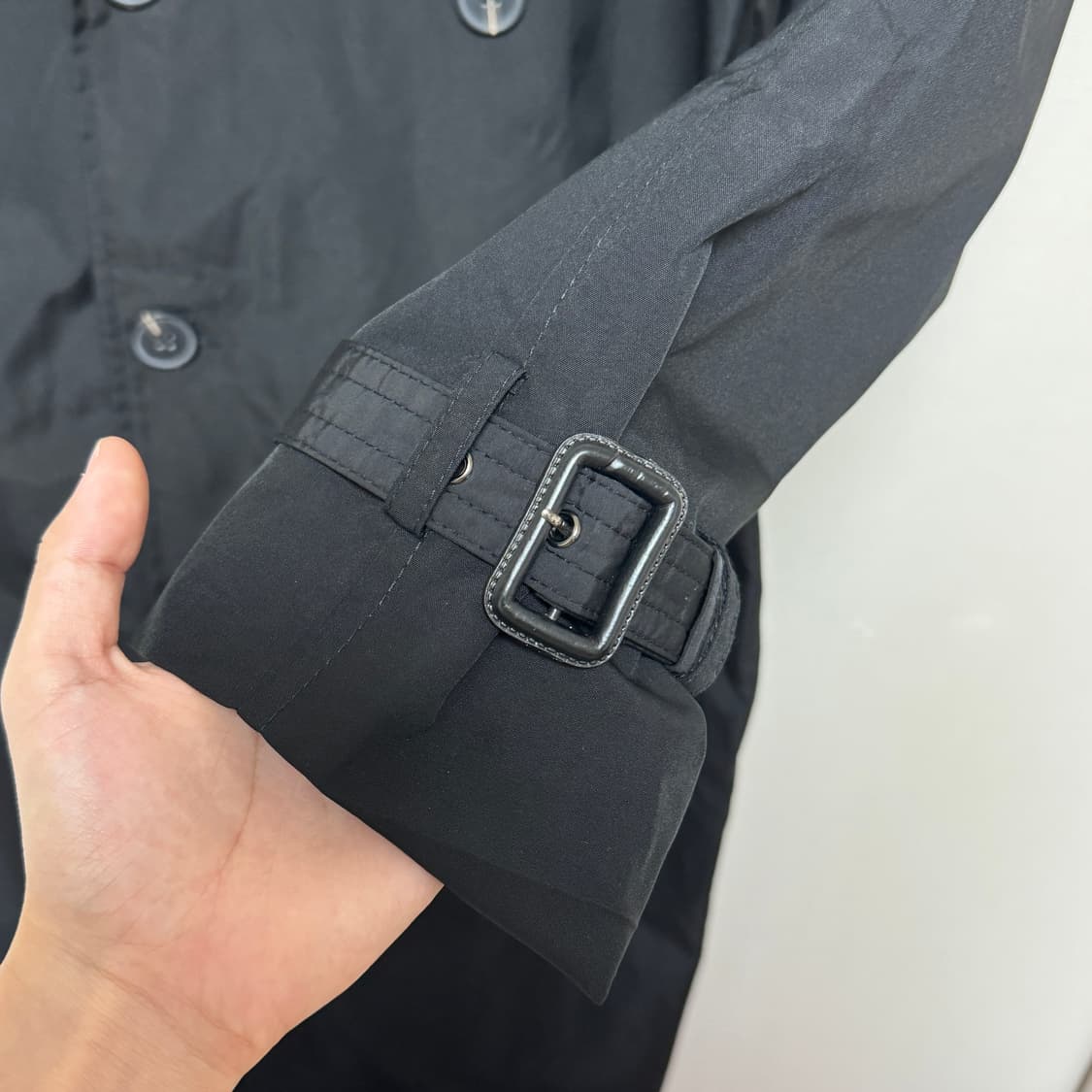 ACRE X GRIM 블랙 트렌치 코트 상품이미지2