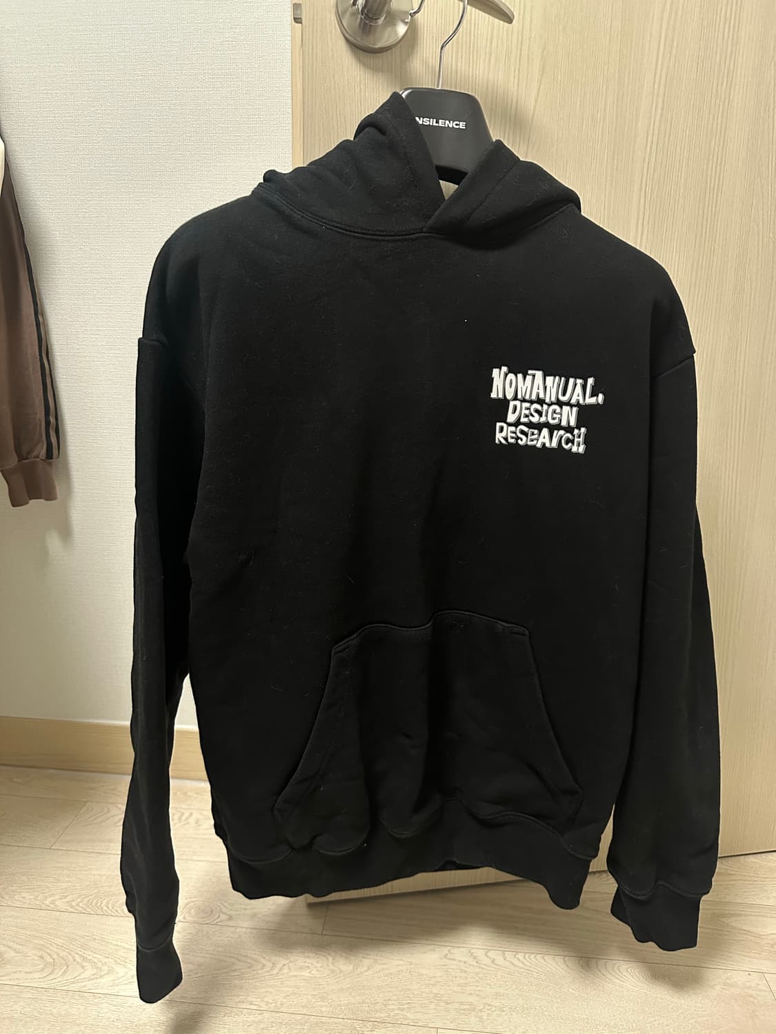 노매뉴얼 후드티 블랙 S  상품이미지2