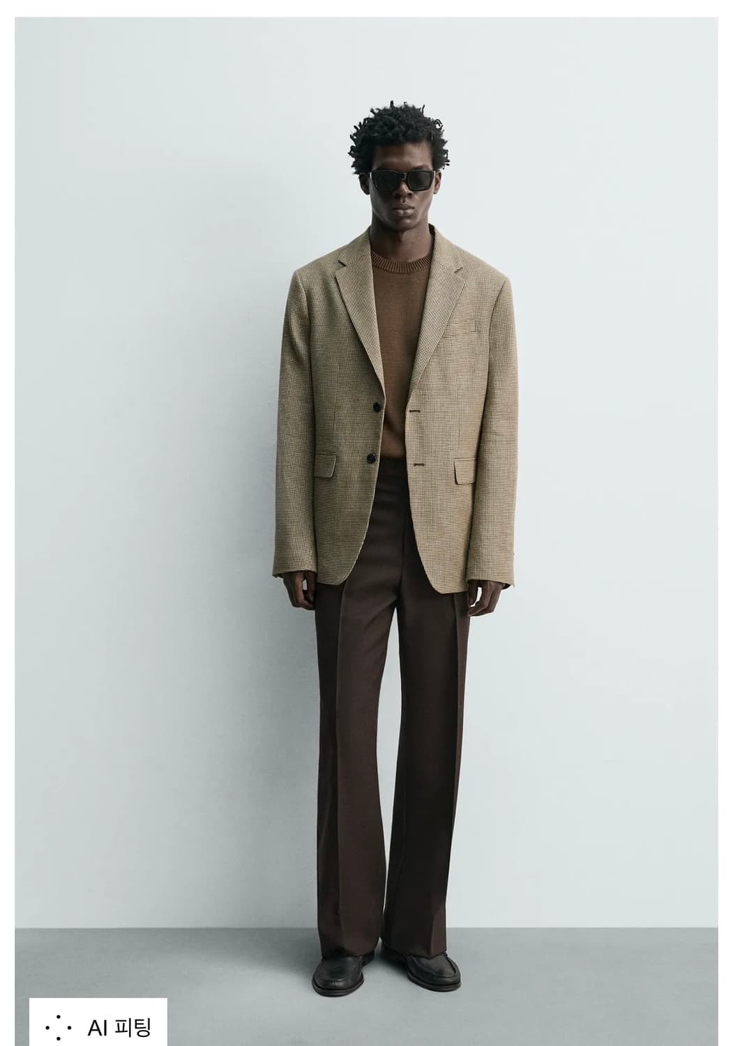 ZARA-코튼 하운드투스 블레이저 상품이미지1