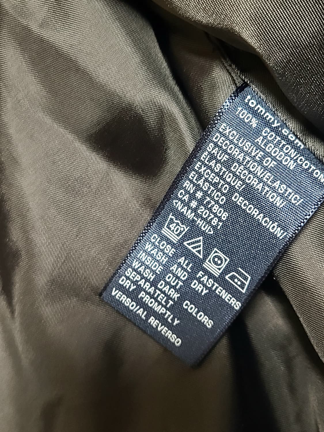 타미힐피거 컬러블록 빅로고 양털 플리스 자켓 XXL  110 상품이미지7