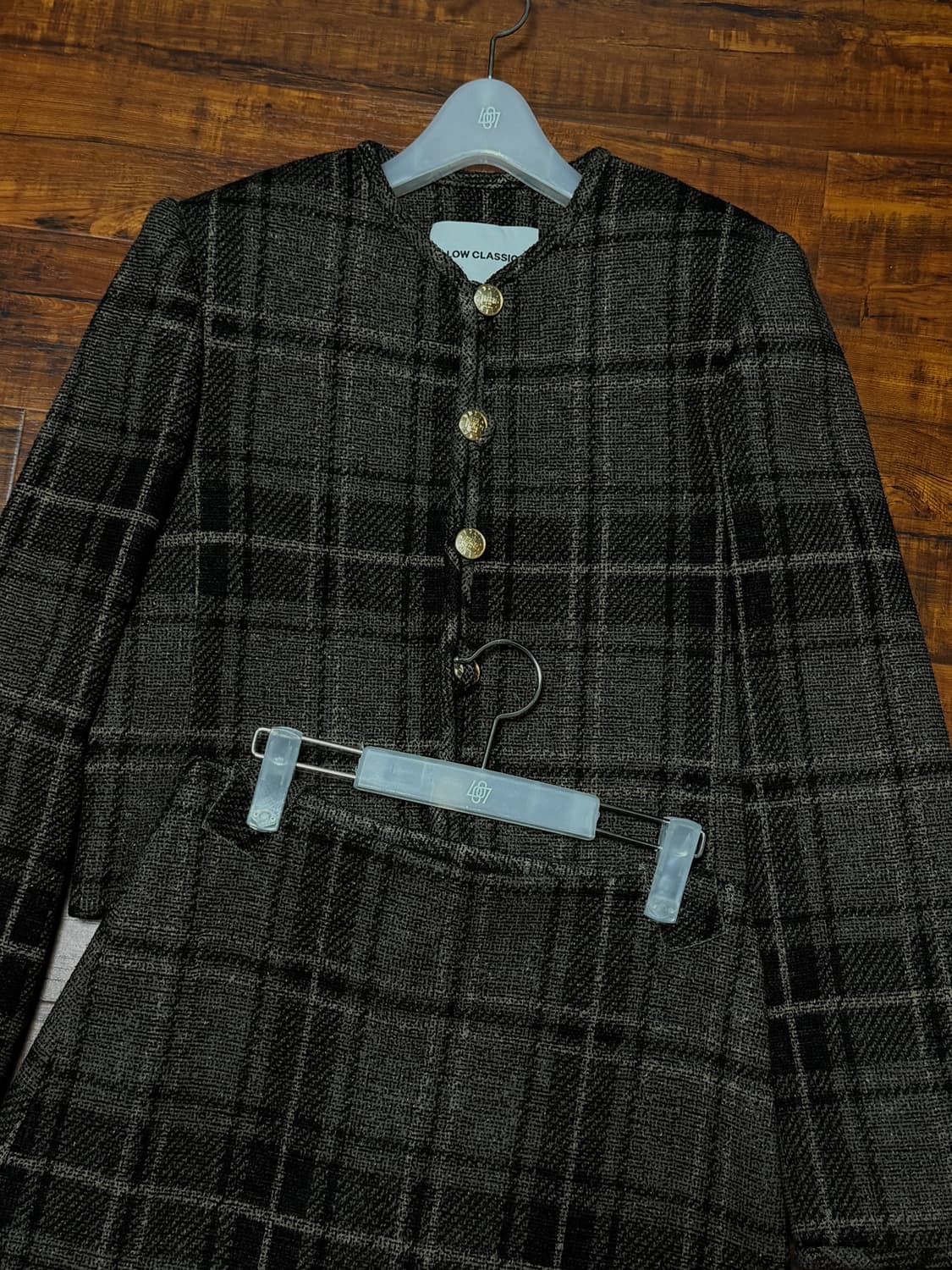 로우클래식 체크 셋업 m 상품이미지2