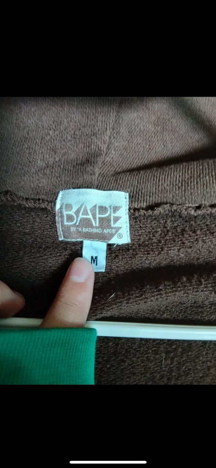 BAPE 베이프 OG 타이거 샤크 풀집업 후드 브라운M 상품이미지9