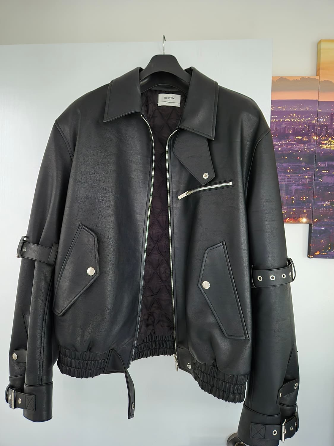 시스템옴므레더 이펙트 벨티드 점퍼SH2F8WJMT09M 상품이미지4