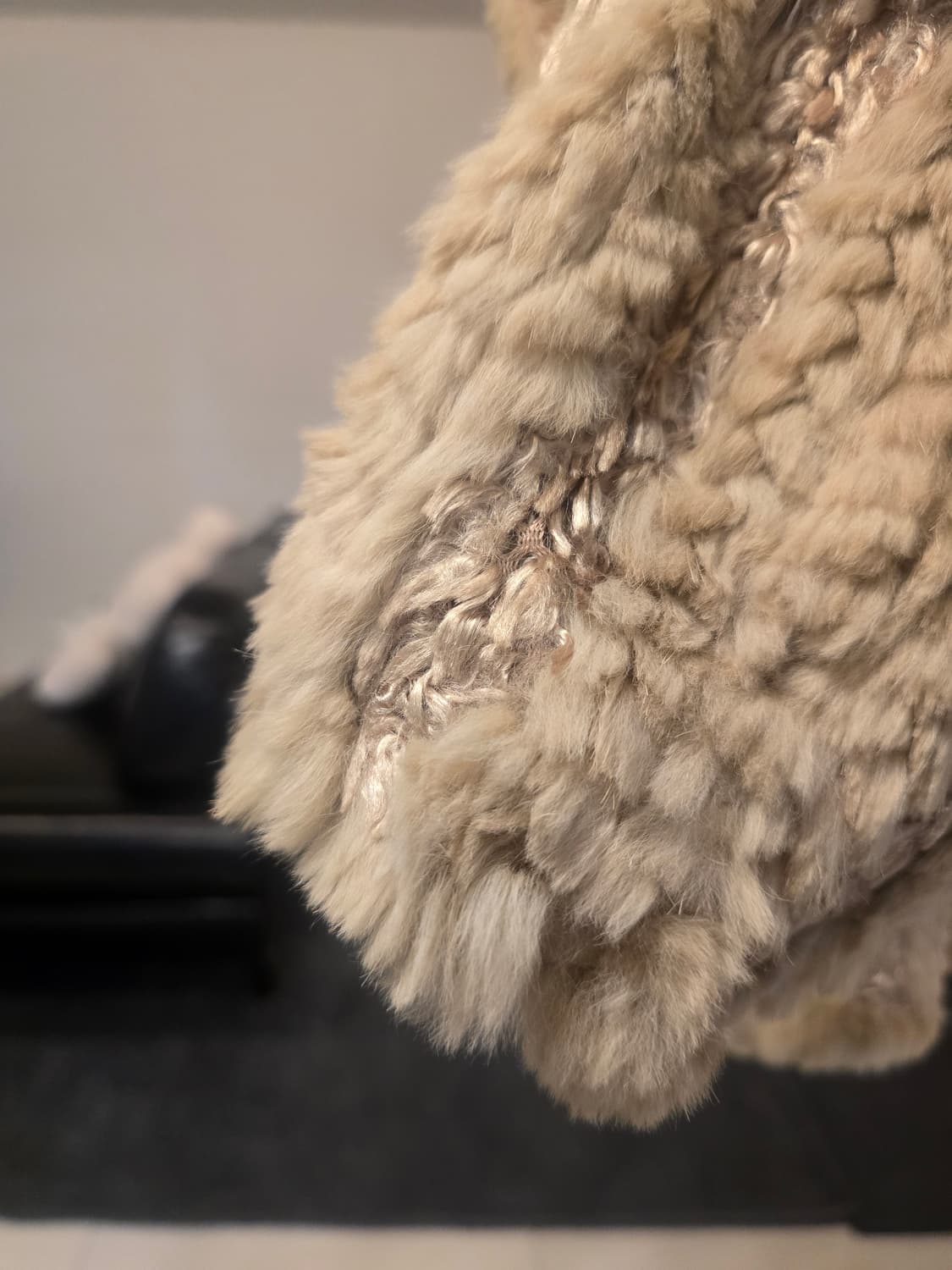 베이지 퍼 양면코트 상품이미지4