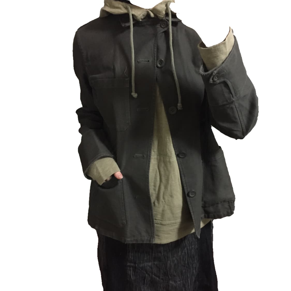 Brown cotton jacket 상품이미지2