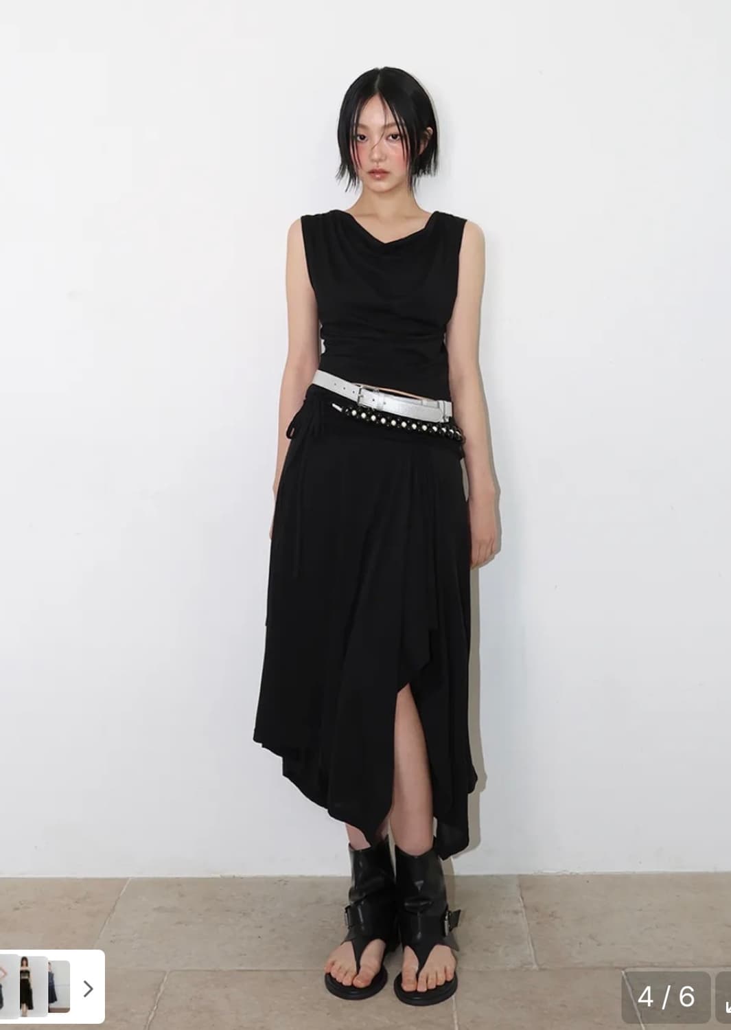 (정가14만원) 민더리 롱스커트 JERSEY SHIRRING LONG S 상품이미지1