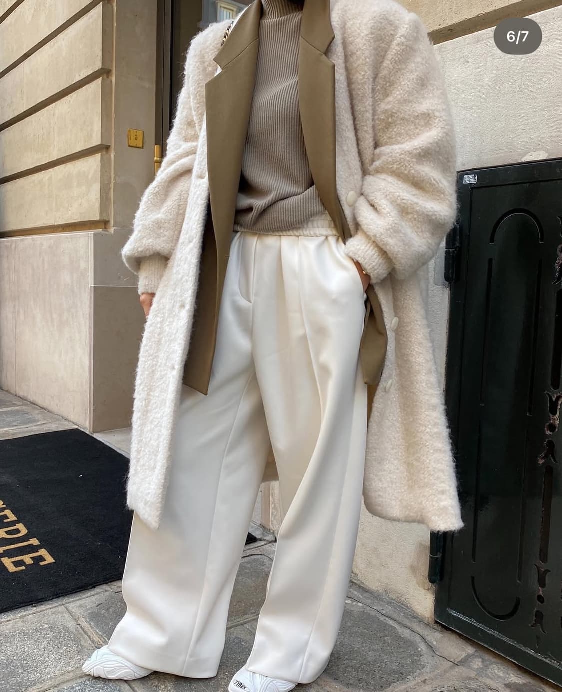 드래곤블루스 텍스처드 노카라 니트코트 상품이미지3