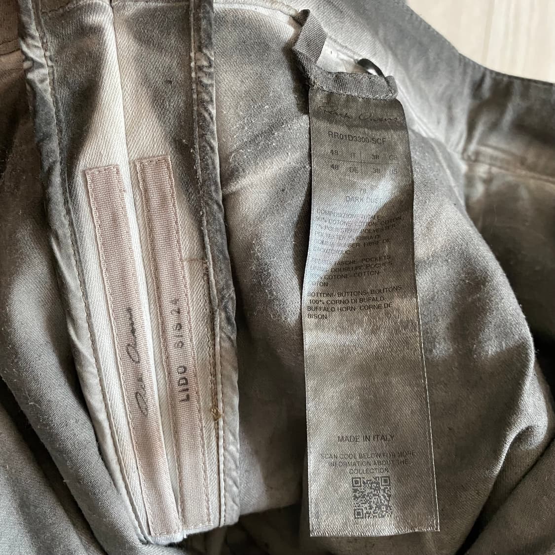 [48, 32] 릭오웬스 24SS 더트 볼란 부츠컷 다크 더스트 상품이미지4