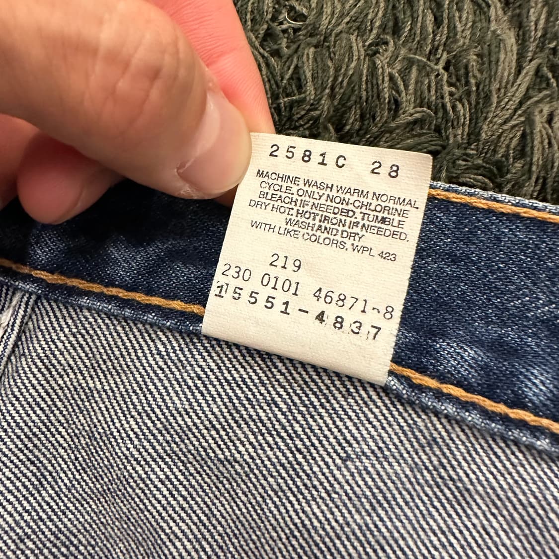 (27inch) 빈티지 리바이스 데님 쇼츠 청 반바지 상품이미지8