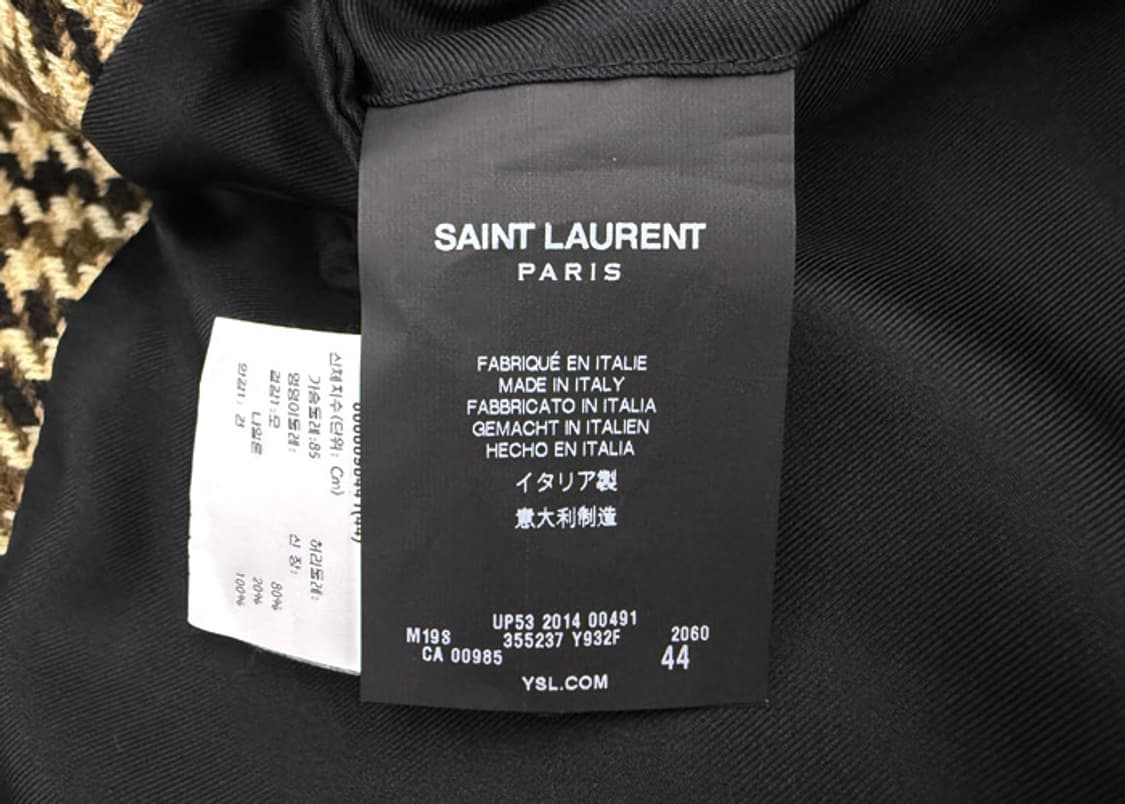생로랑 14FW 하운드투스 코트 44사이즈 상품이미지9