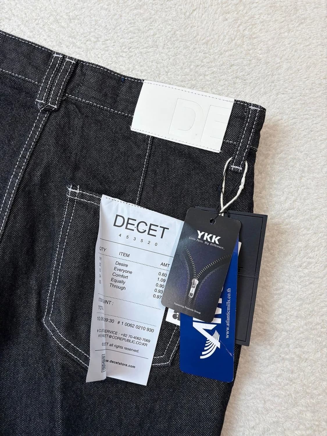 데케트 DECET 22FW 스트레이트 생지 데님 팬츠 PN6427 상품이미지3