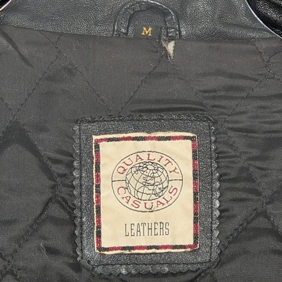 VINTAGE 90s 리얼 양가죽 오버핏 하프 코트 M 상품이미지6