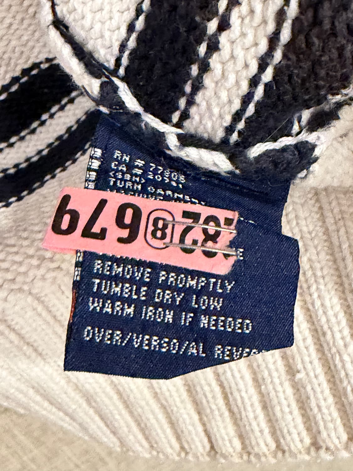 타미힐피거 90's 단가라니트 XL 화이트 상품이미지6