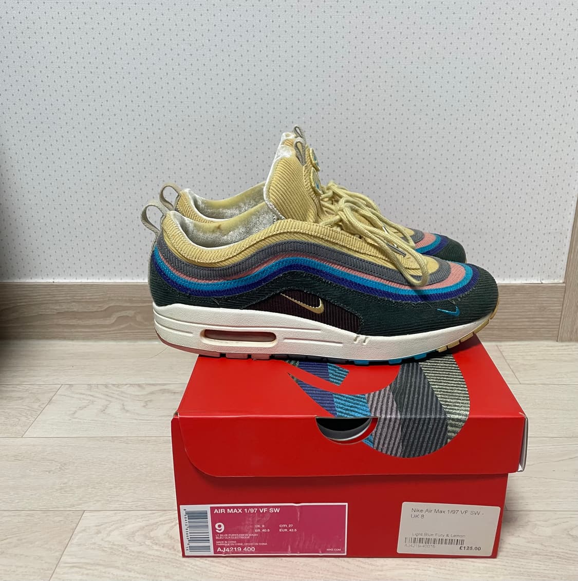나이키x 션 우더스푼 에어맥스 1/97, 270사이즈 상품이미지2