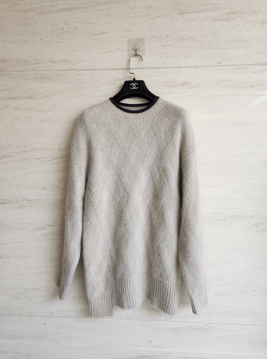 한섬 오브제 모헤어 울니트 탑 90사이즈 상품이미지2