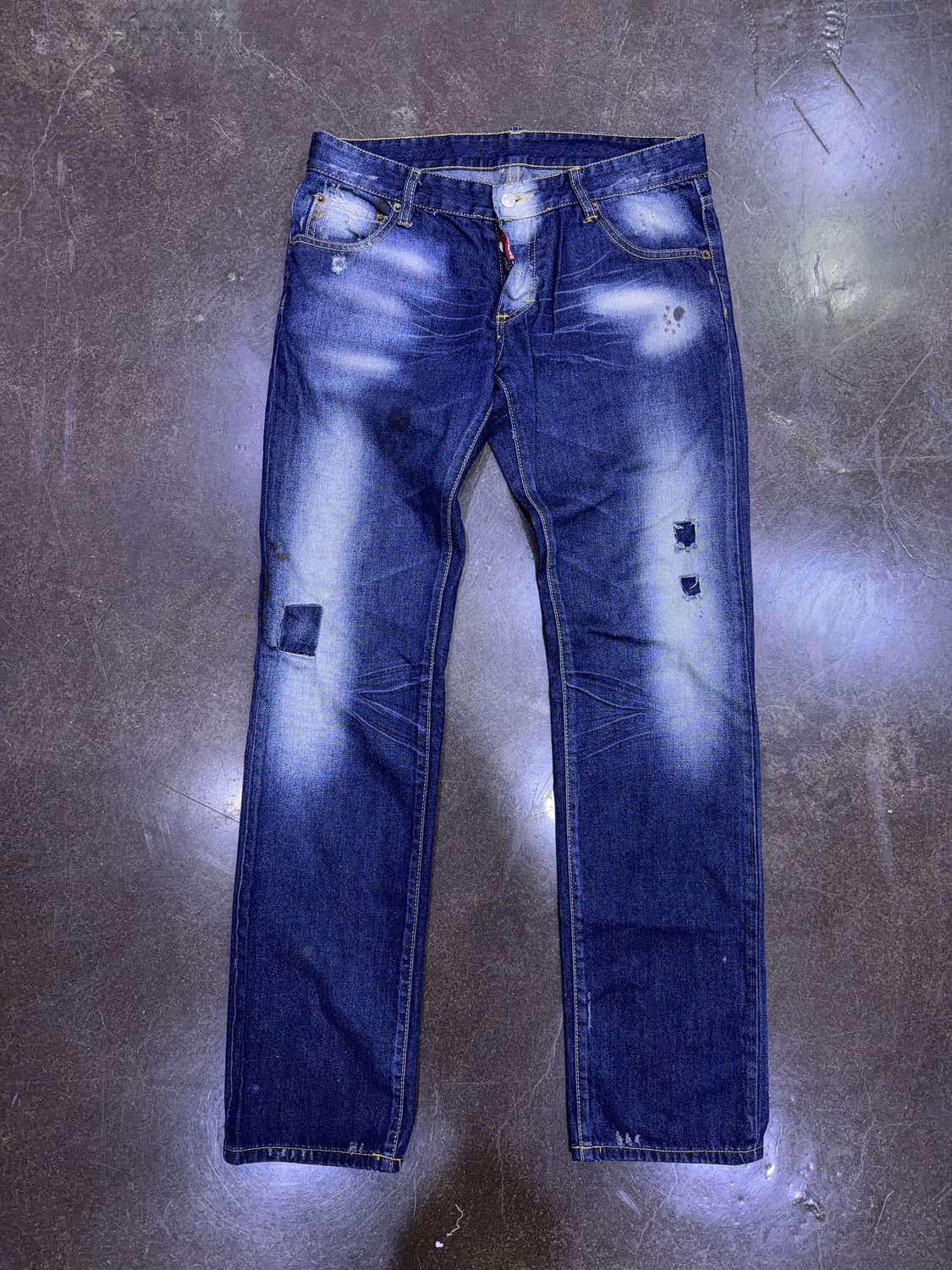 디스퀘어드2 야구진2 빈티지 데미지워싱 슬림핏 데님팬츠 50 상품이미지1