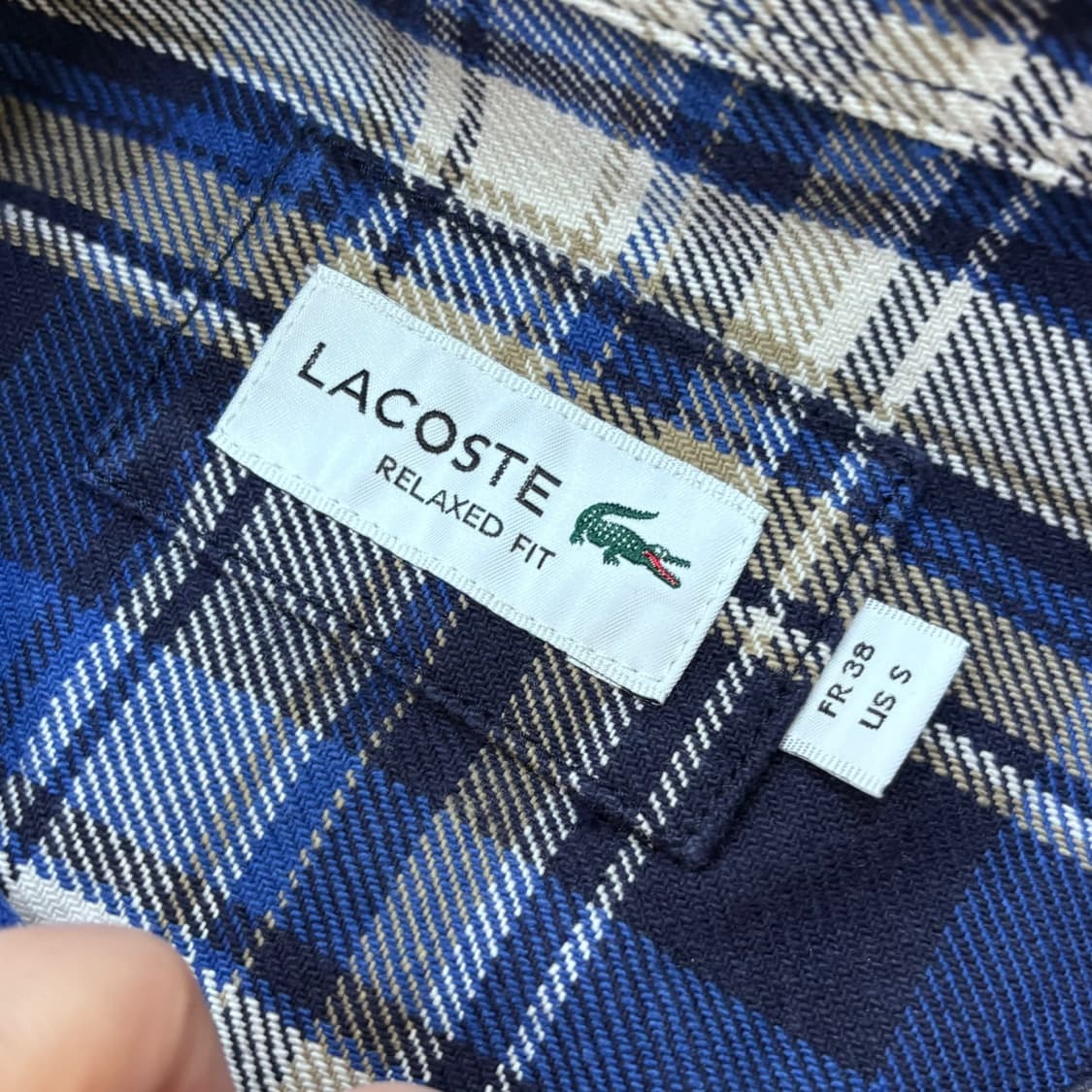 S 라코스테 플래드 플란넬 셔츠 0310E 상품이미지3