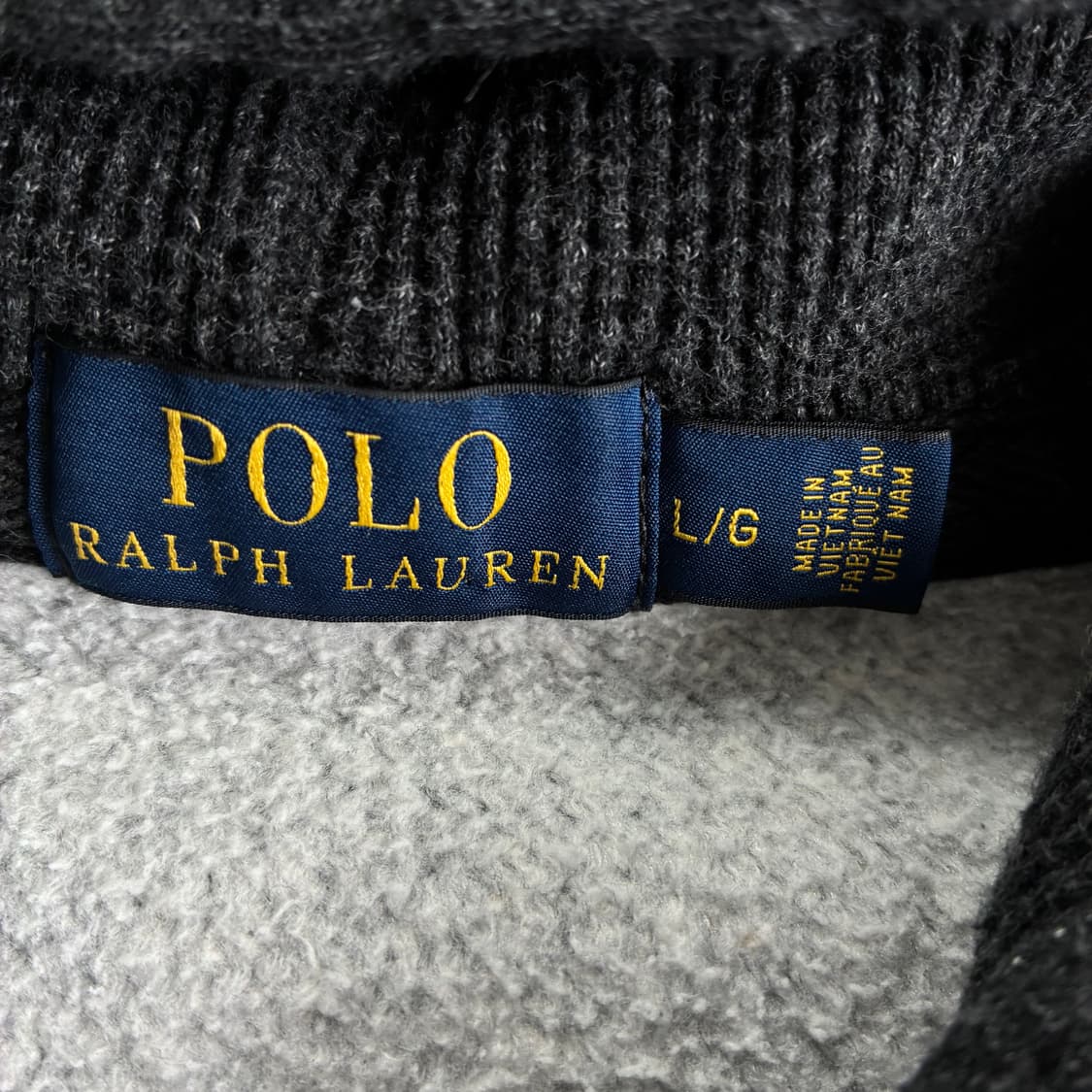 Polo  폴로 랄프로렌 신형 자수 챠콜그레이 후드집업 상품이미지4