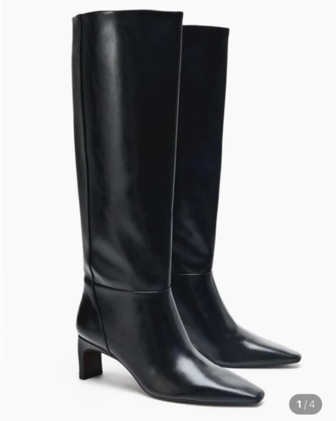 자라 레더 롱부츠 블랙 (19만->6.5만) / 장원영 부츠 상품이미지5