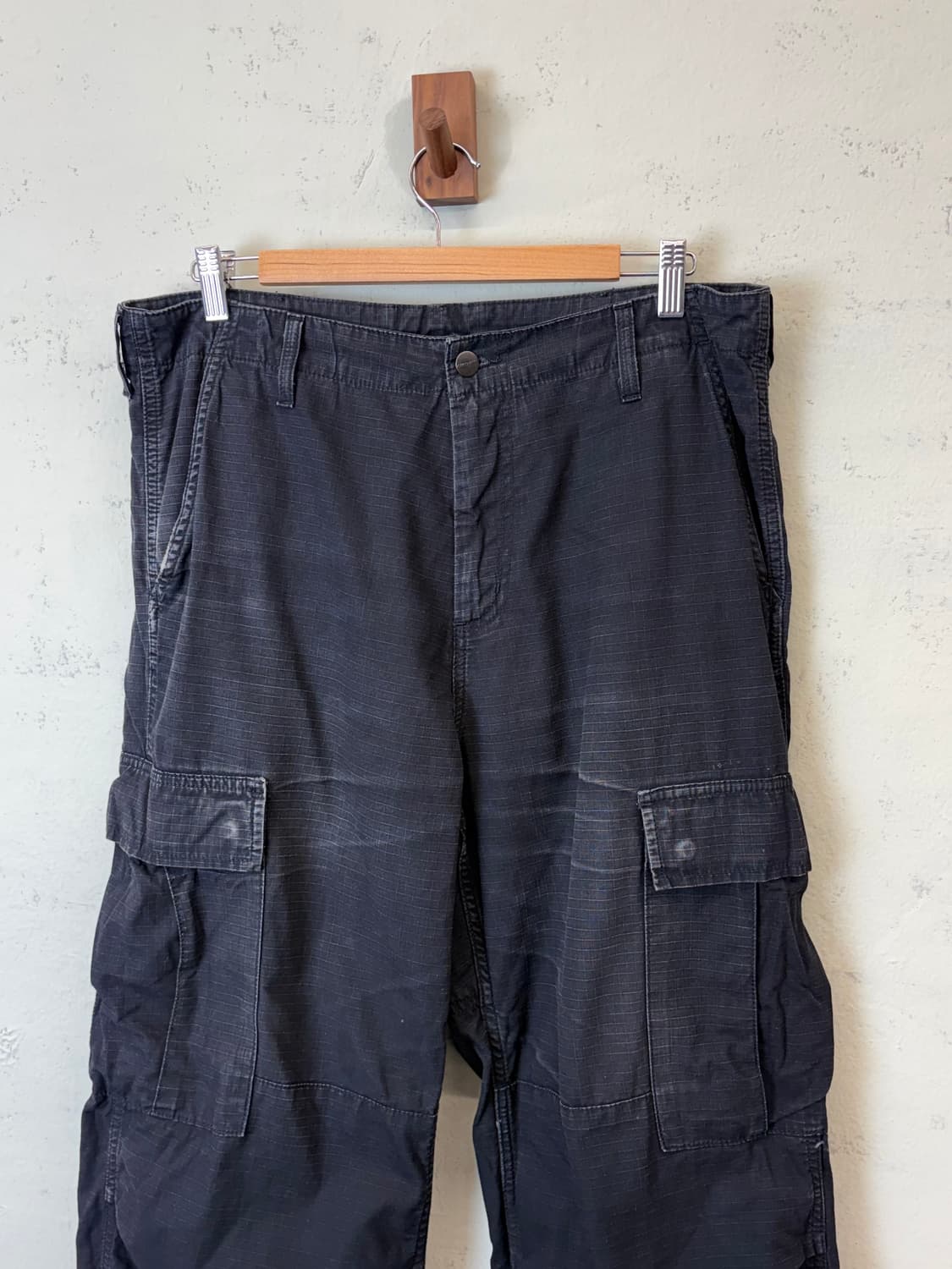 칼하트 윕 립스탑 카고팬츠 블랙 상품이미지4