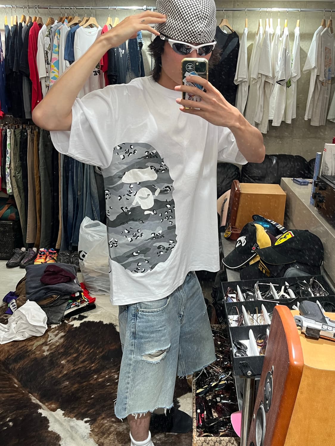 베이프 카모 빅사루 티셔츠 상품이미지2