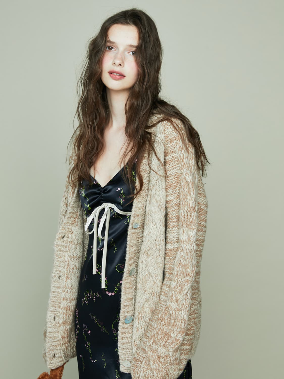 글로니 베키 가디건 브라운 상품이미지2