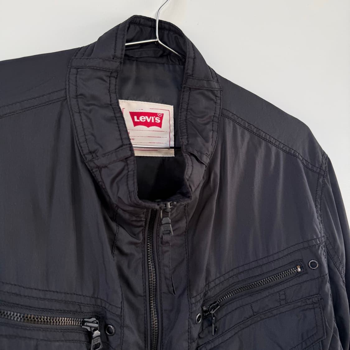 리바이스 Levi’s 하이넥 Y2K 웨스턴 바이커 패디드 나일론 자켓 상품이미지2