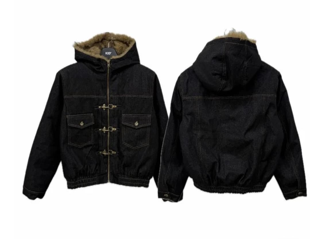 파이어맨 클립 데님 퍼 자켓 상품이미지1