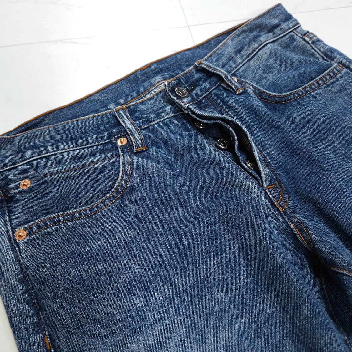 31~32) LAB101 랩101 슬림핏 데님진 라이트블루 상품이미지2