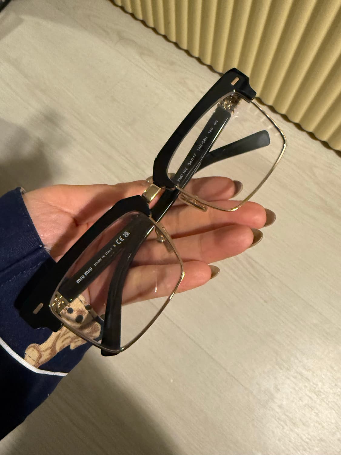 미우미우 런웨이 뿔테 무테 반테 안경 상품이미지2