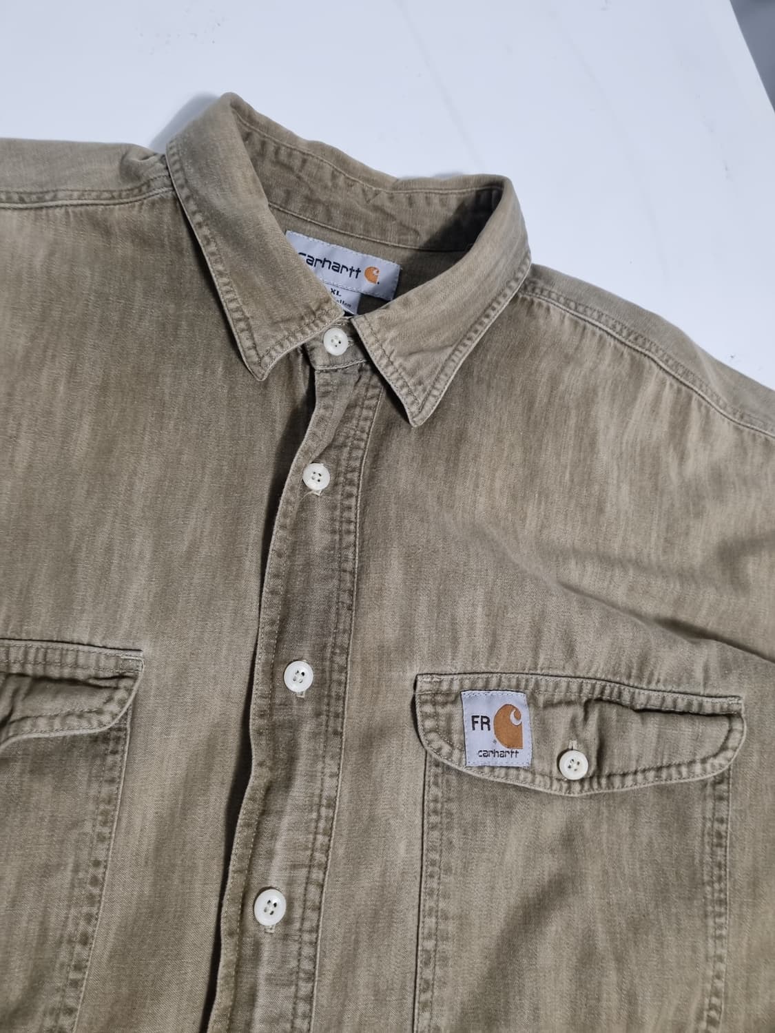 칼하트 워크 면남방 오버핏 xl 상품이미지6