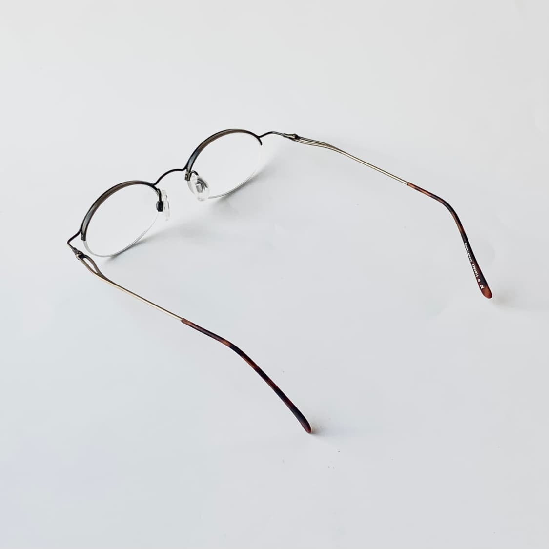 2463 데드스탁 라운드 메탈 하금테 빈티지 안경 상품이미지5