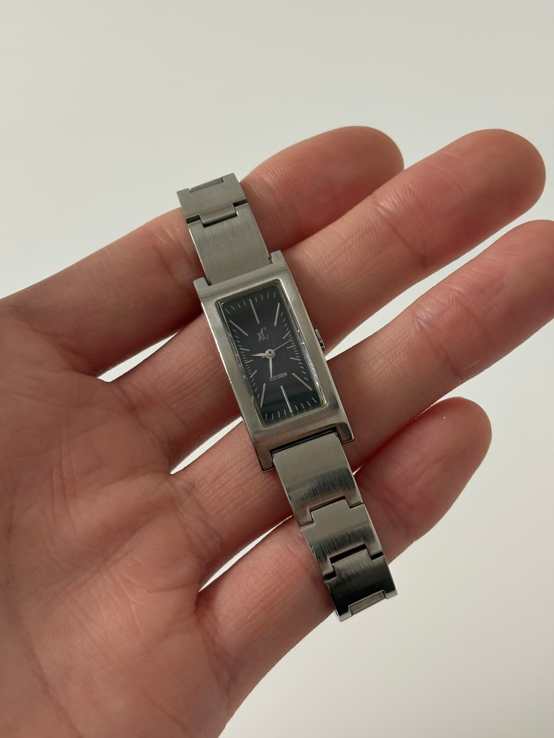 1990s XC Navy Dial Square Ladies Quartz 상품이미지1