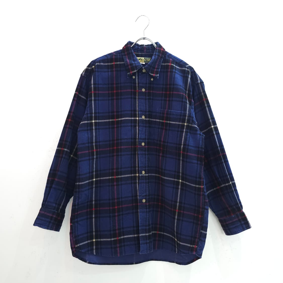 FIRE FLAG  플란넬 잔골덴 체크셔츠 상품이미지1