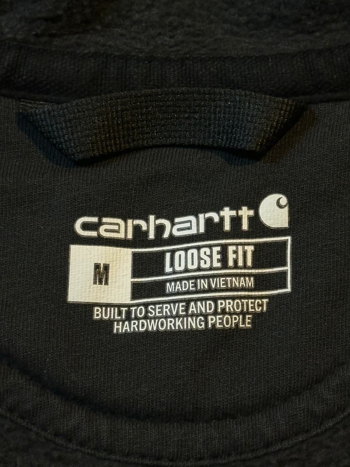 칼하트 CARHARTT 루즈핏 미드웨이트 후드집업 블랙 상품이미지5