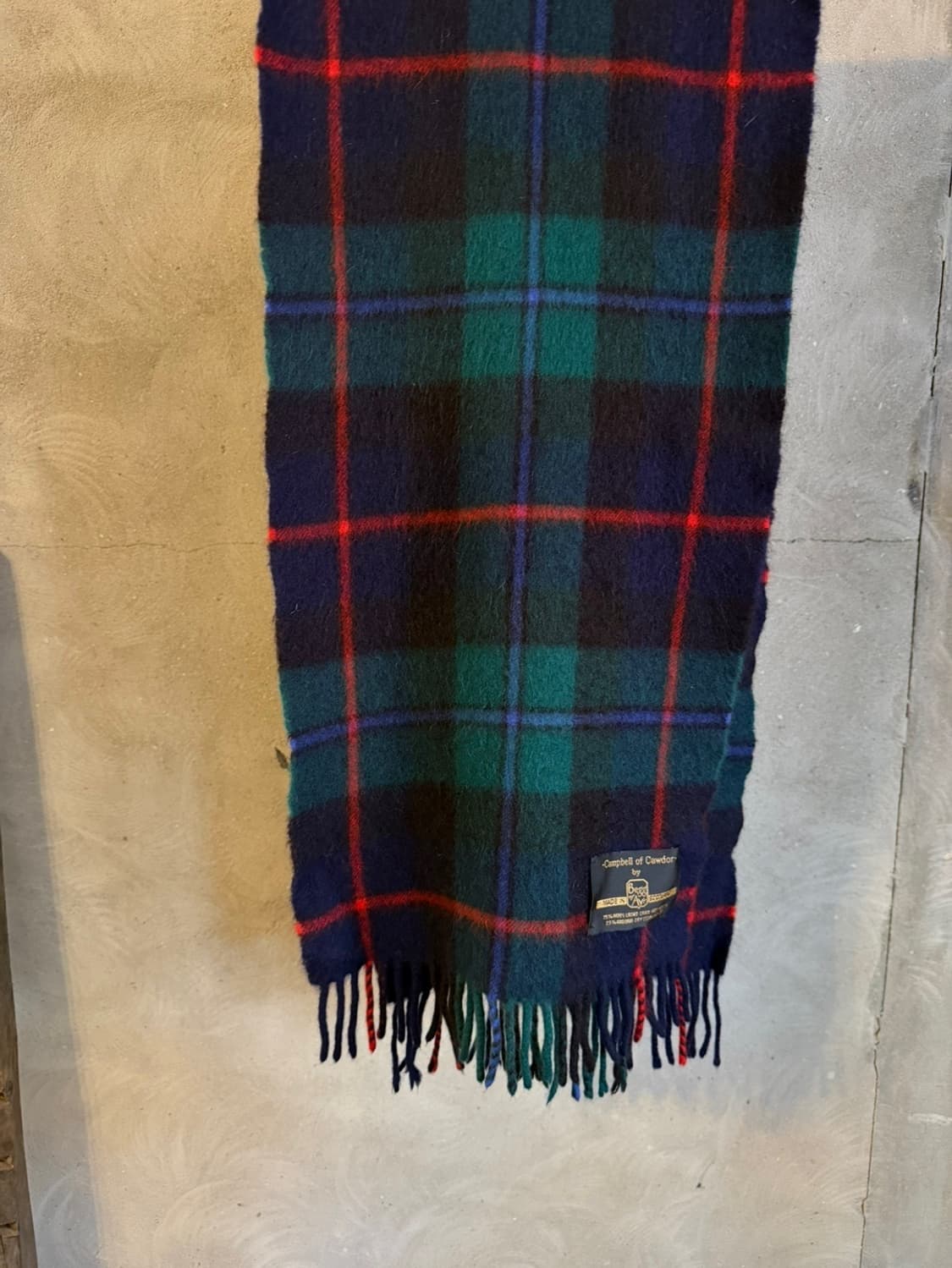 BEGG 스코티쉬 블랙와치 머플러 상품이미지7