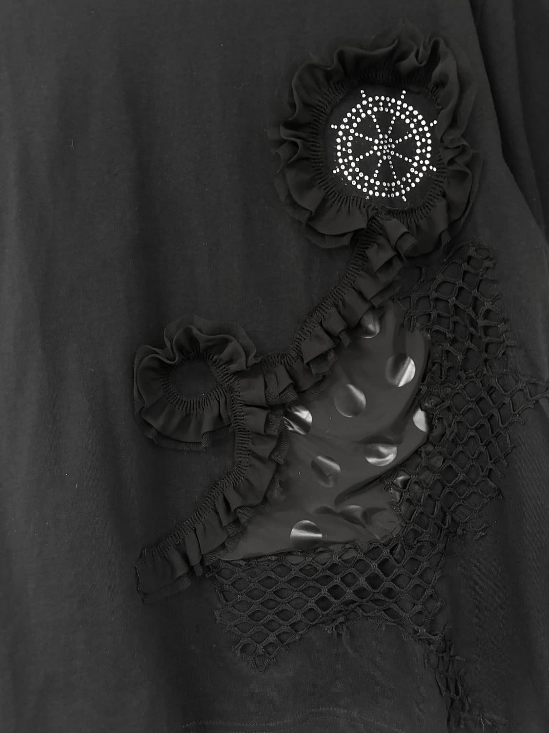 Dot lace T-shirt 상품이미지2