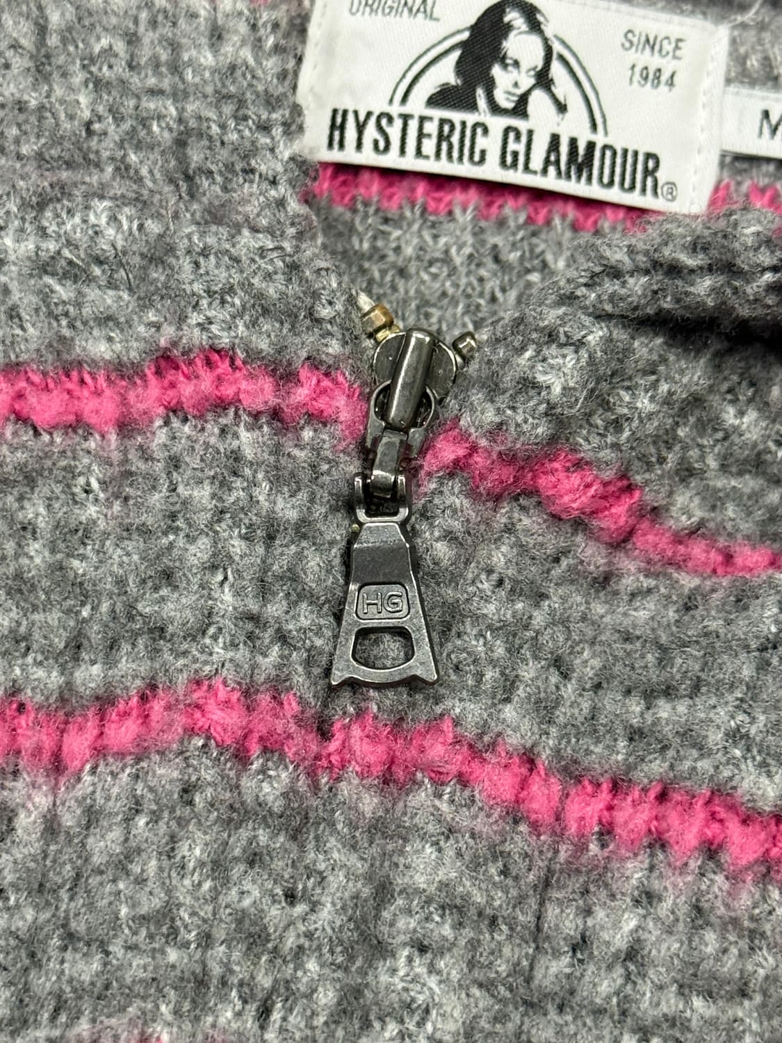 히스테릭 글래머 스트라이프 후드 집업 자켓 상품이미지4