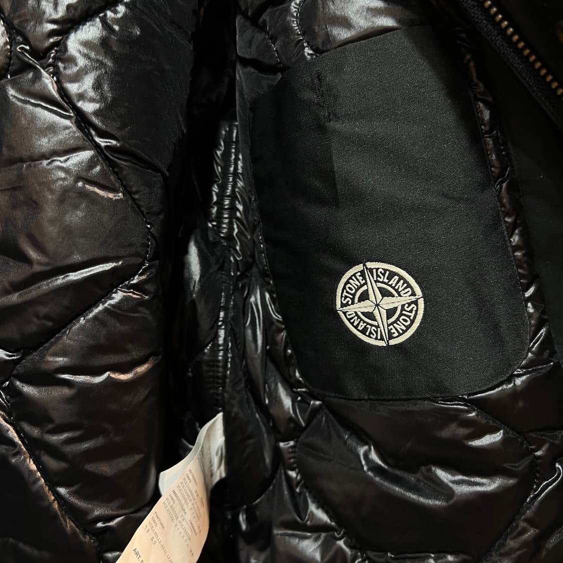 [L] STONE ISLAND 스톤 아일랜드 블랙 후드 봄버 자켓 상품이미지8